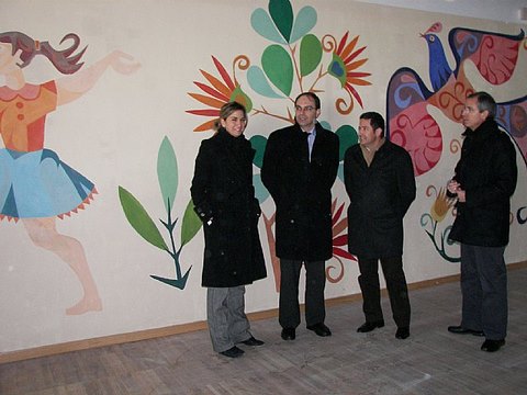 Mural by José María Párraga restored in Archena